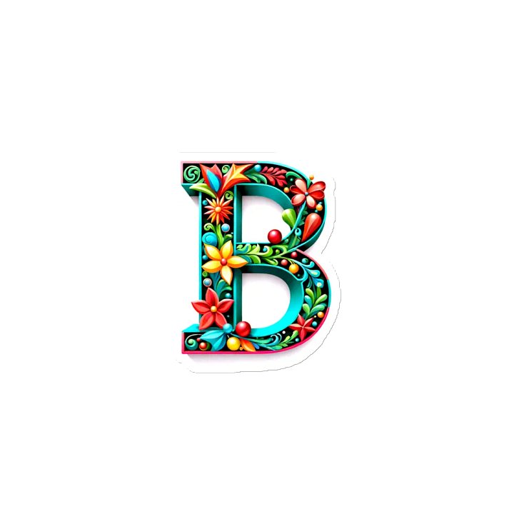 Christmas Monogram Letter B(7) Magnet product image (2)
