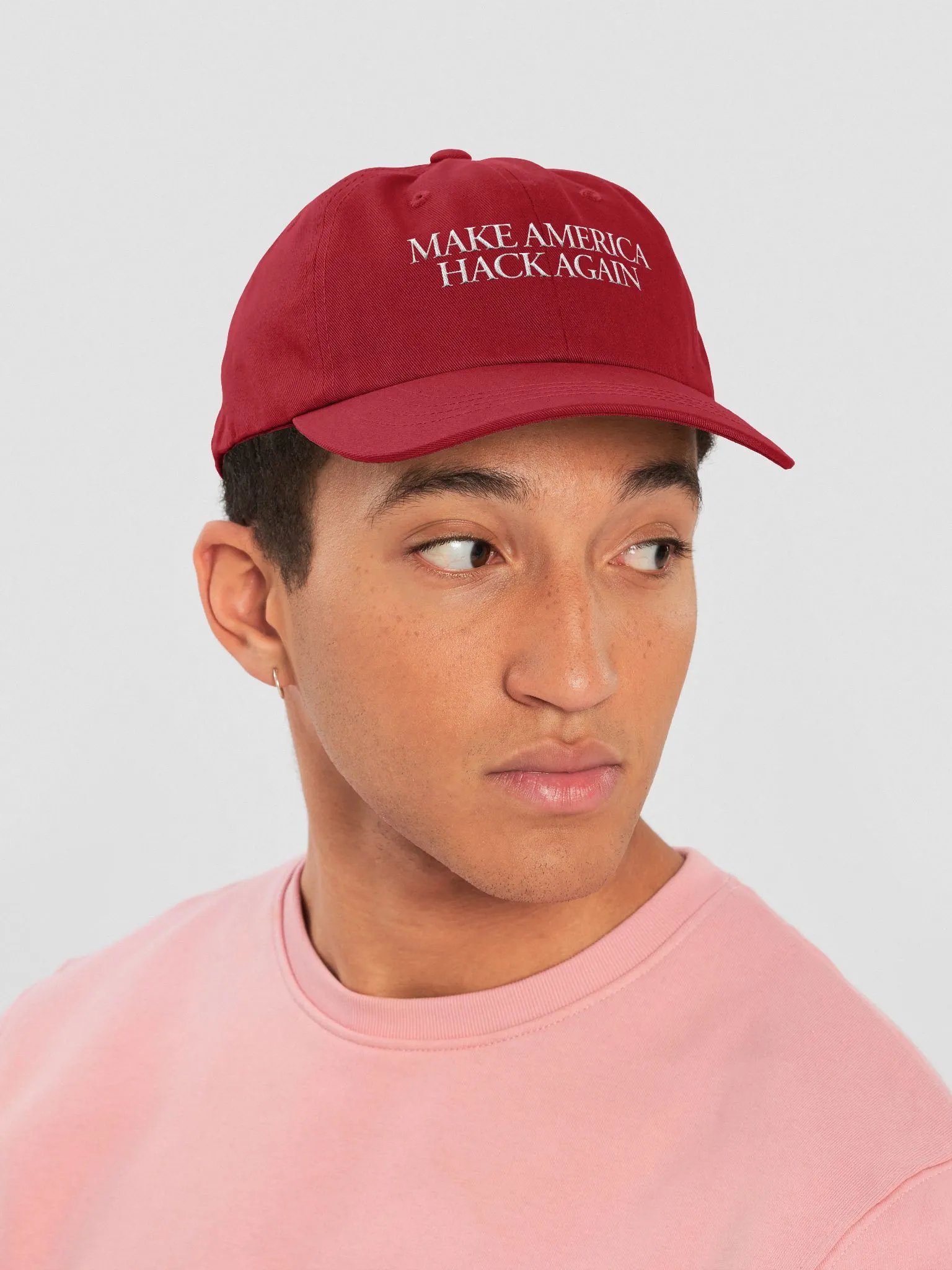 Make America Hack Again hat - 100% cotton product image (6)