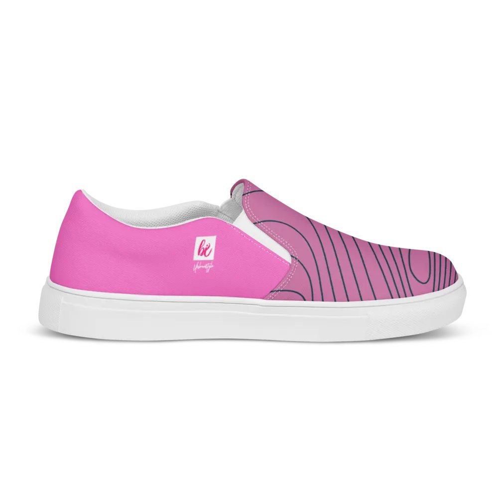 Pink Wave Men's Canvas Slip-Ons product image (12)
