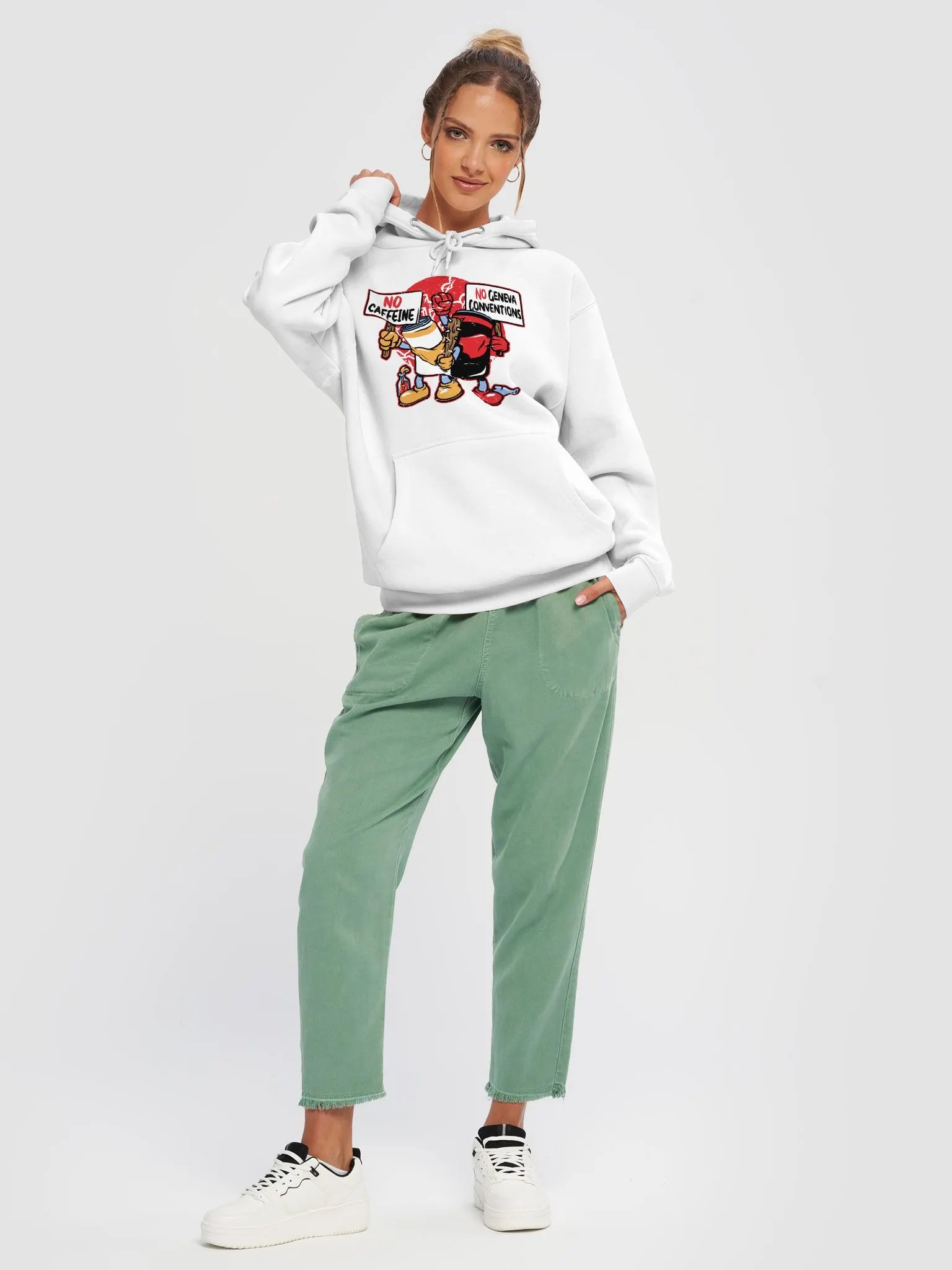 No Caffeine No Geneva Conventions Hoodie product image (5)
