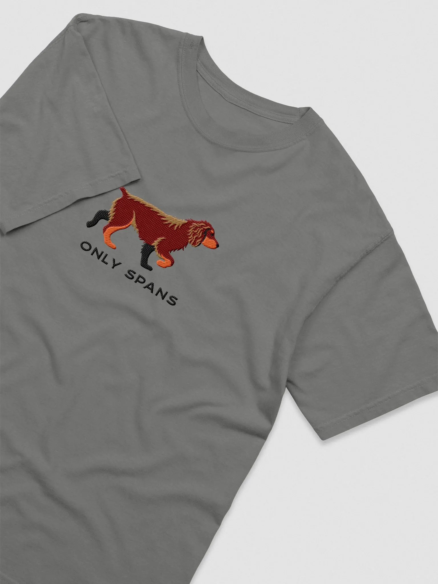 Only Spans T-Shirt(Embroidered) of a Working Cocker Spaniel(Liver & Tan) product image (6)