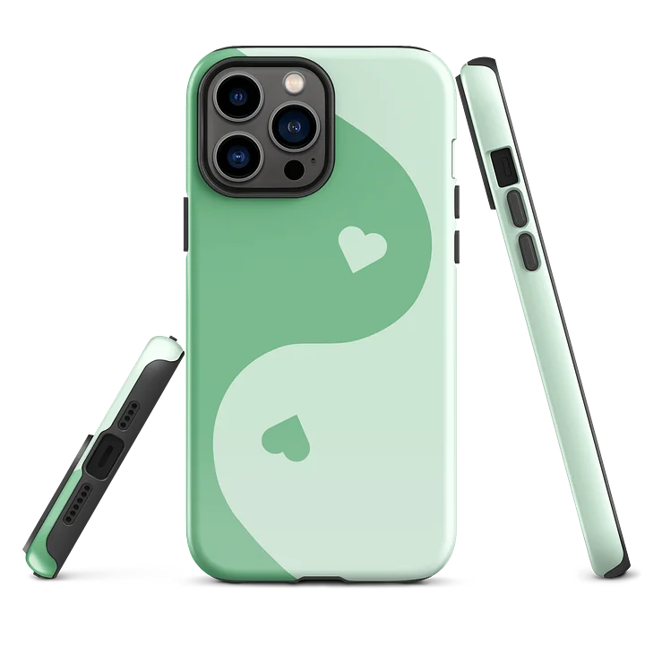 Minty Fresh Yin Yang Heart iPhone Case product image (2)
