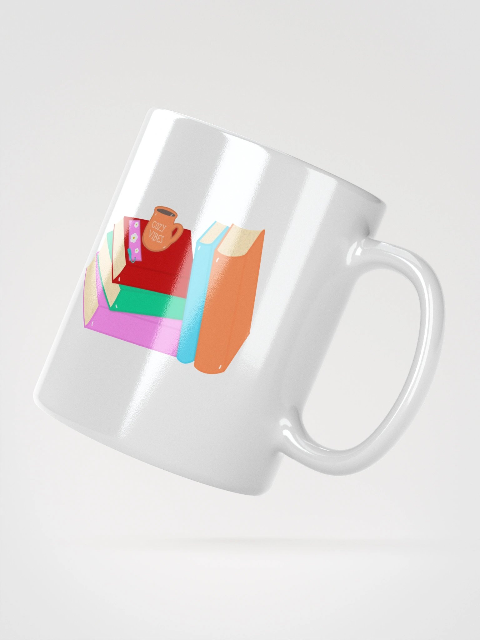 Cozy Book Lovers Book Stack Mug product image (3)