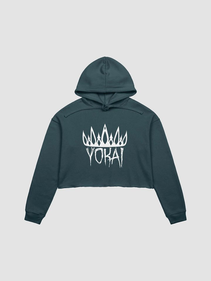 Yokai Queen (Large White Logo) - Cropped Sweatshirt product image (1)