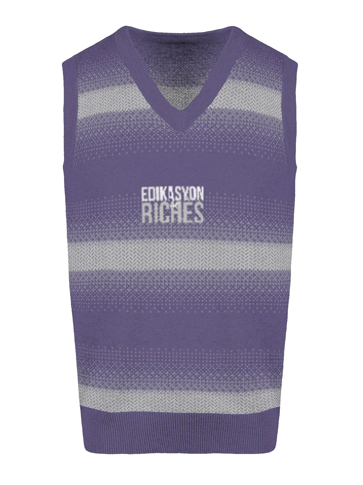 Edikasyon se Richès Knitted V-Neck Vest – Classic Style, Powerful Message product image (12)