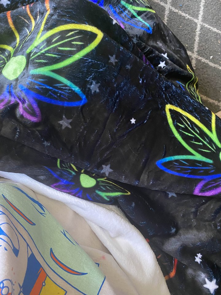 rainbow leaf blanket!! product image (2)