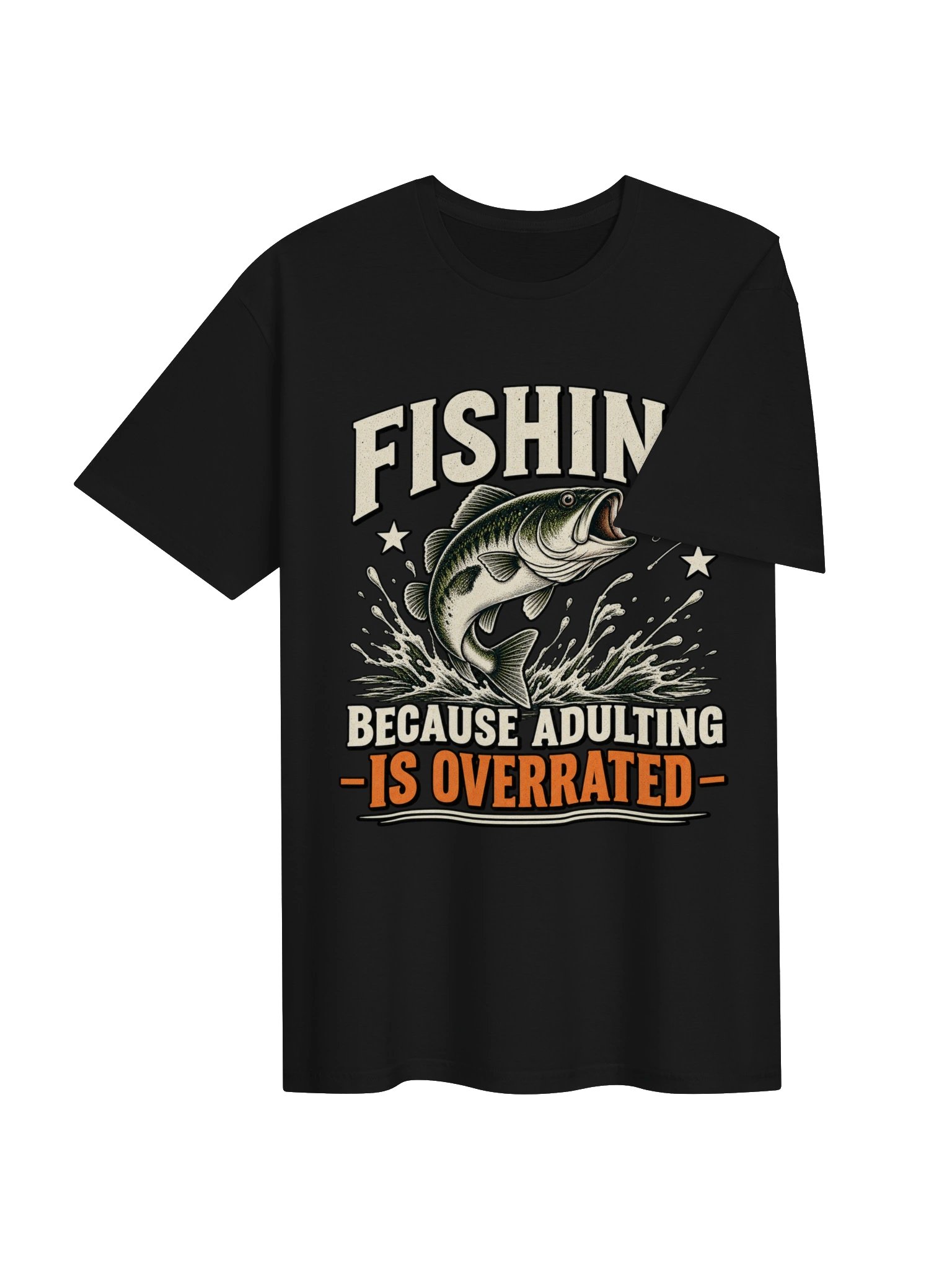 Fishing Because Adulting Is Overrated T-shirt product image (4)