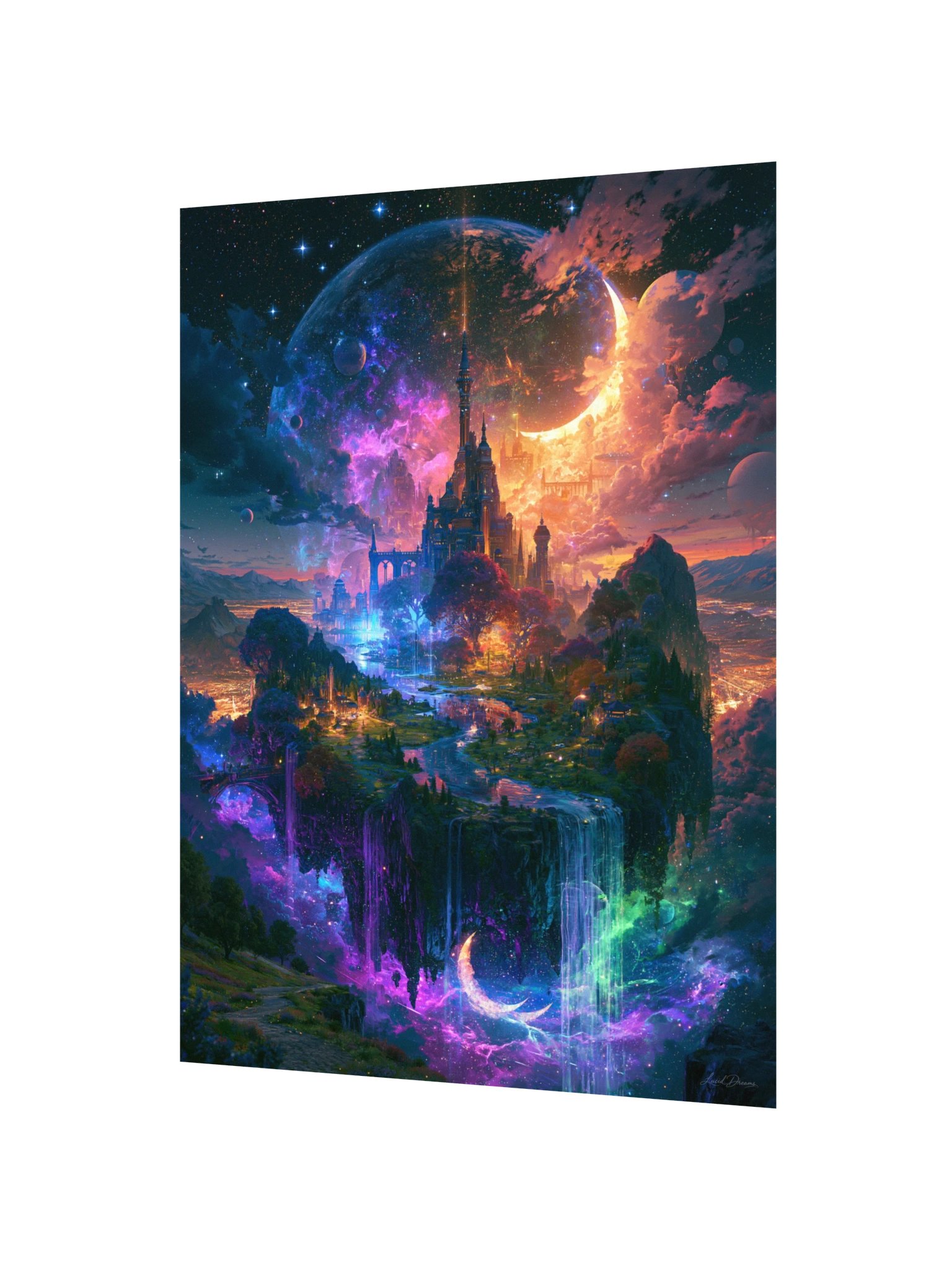 Floating Castle Art Print — Celestial Island Castle product image (6)