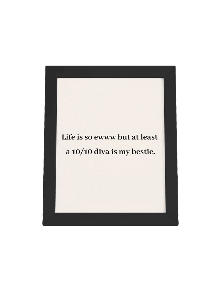 My Diva Bestie wall art product image (3)