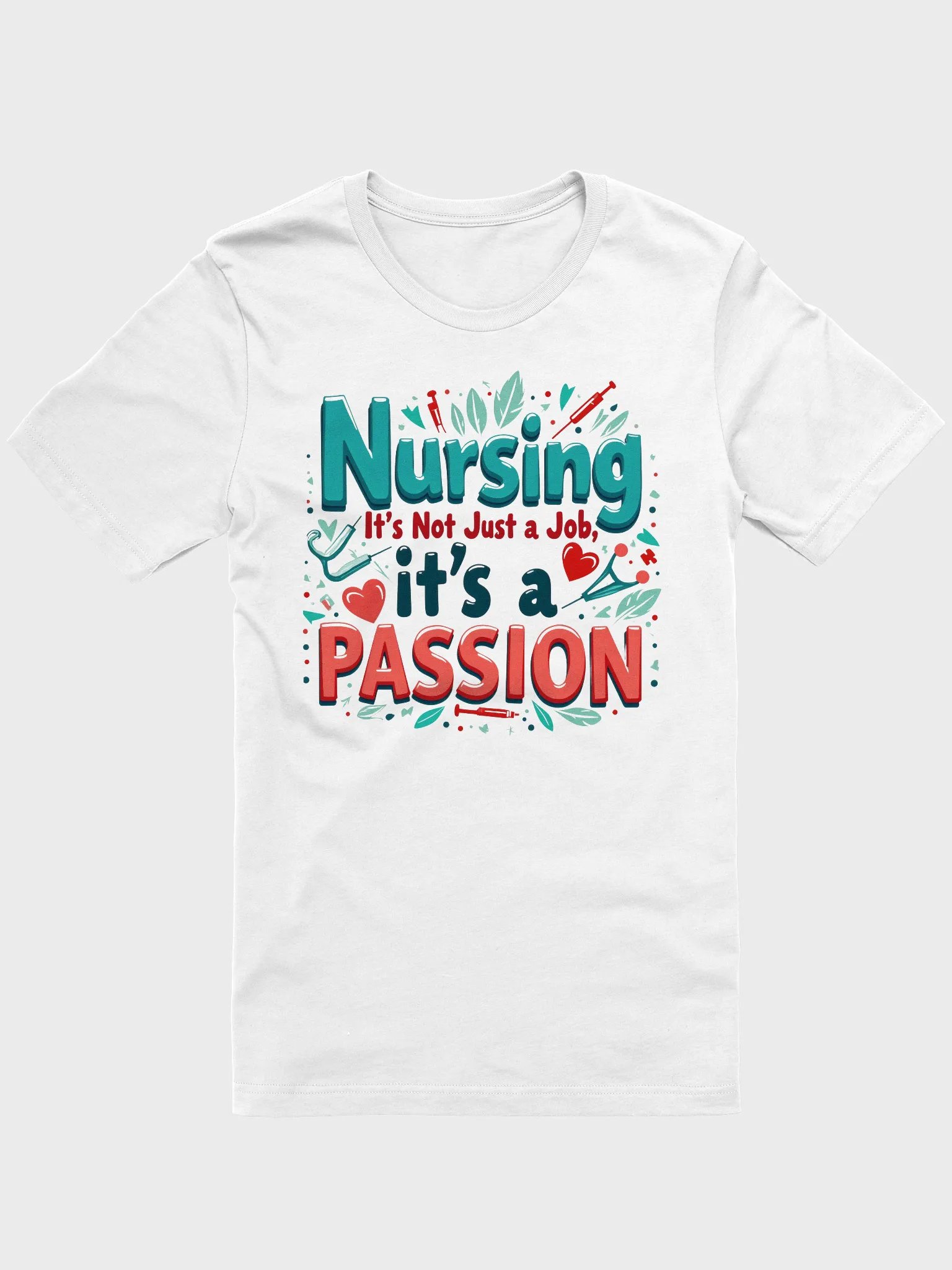 Passionate Nursing Illustrated T-Shirt product image (7)