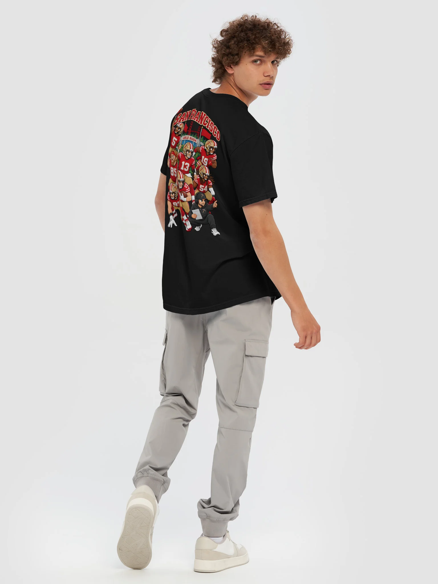 San Francisco Football 2026 Animated Player Back Print T-Shirt product image (8)