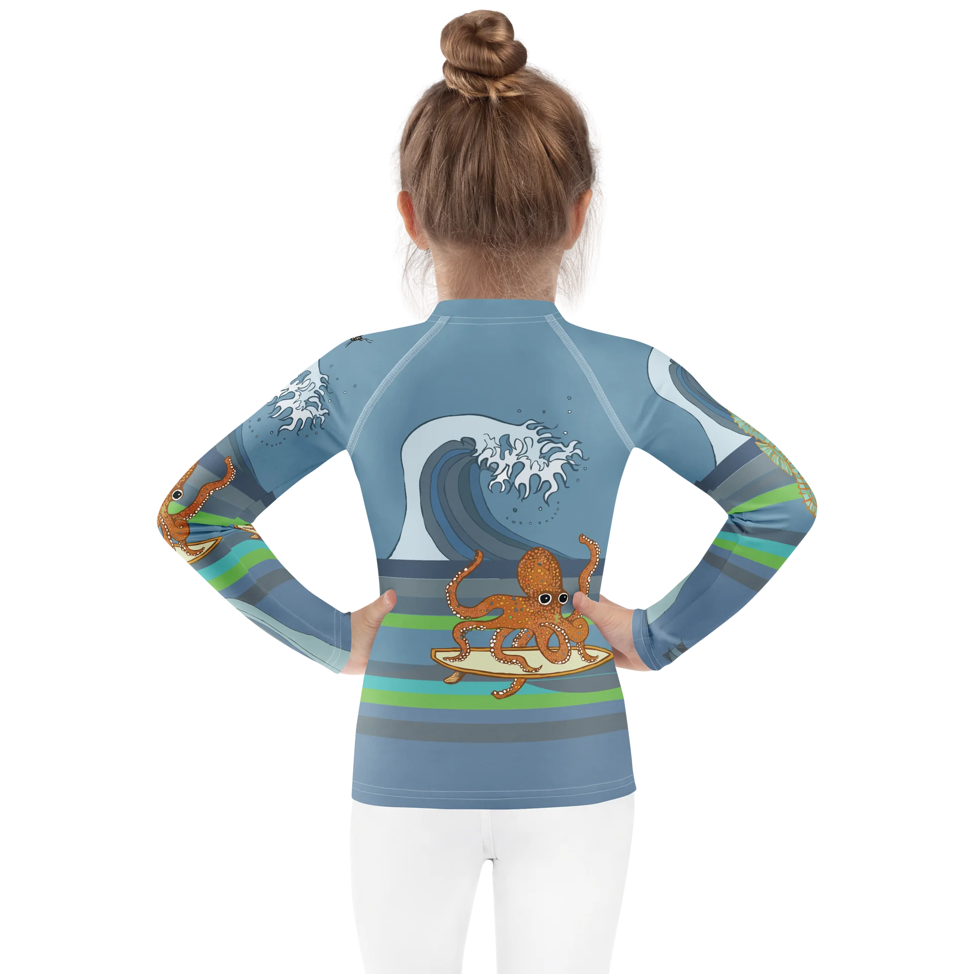 Octopus Wave Kids Rash Guard product image (2)