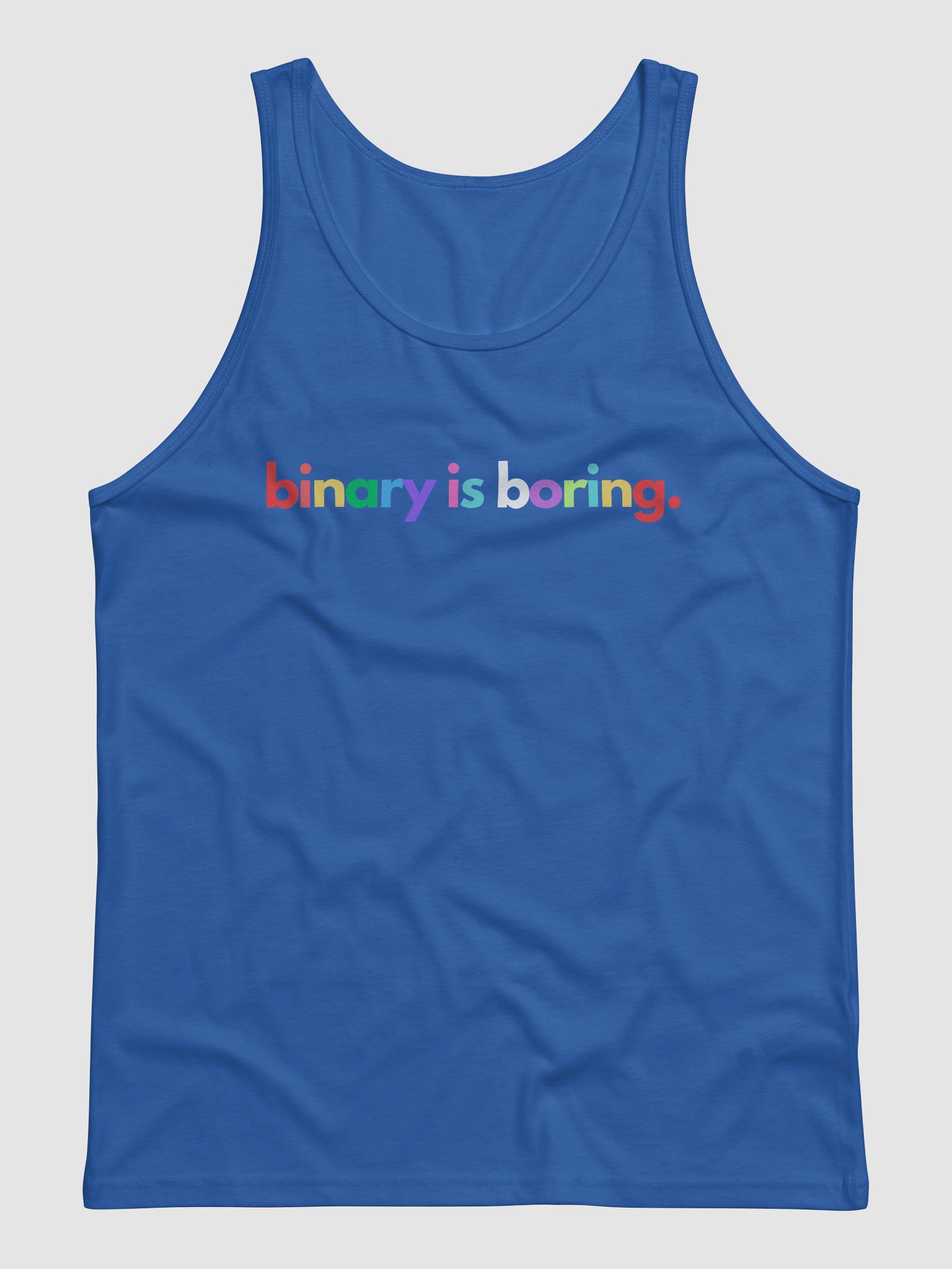 Binary Is Boring (Rainbow) tank product image (2)
