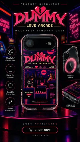 Some of y’all keep hitting CONTINUE like the last level didn’t teach you anything. 😭🎮💔

The REDESIGNED Dummy Love Arcade MagS...