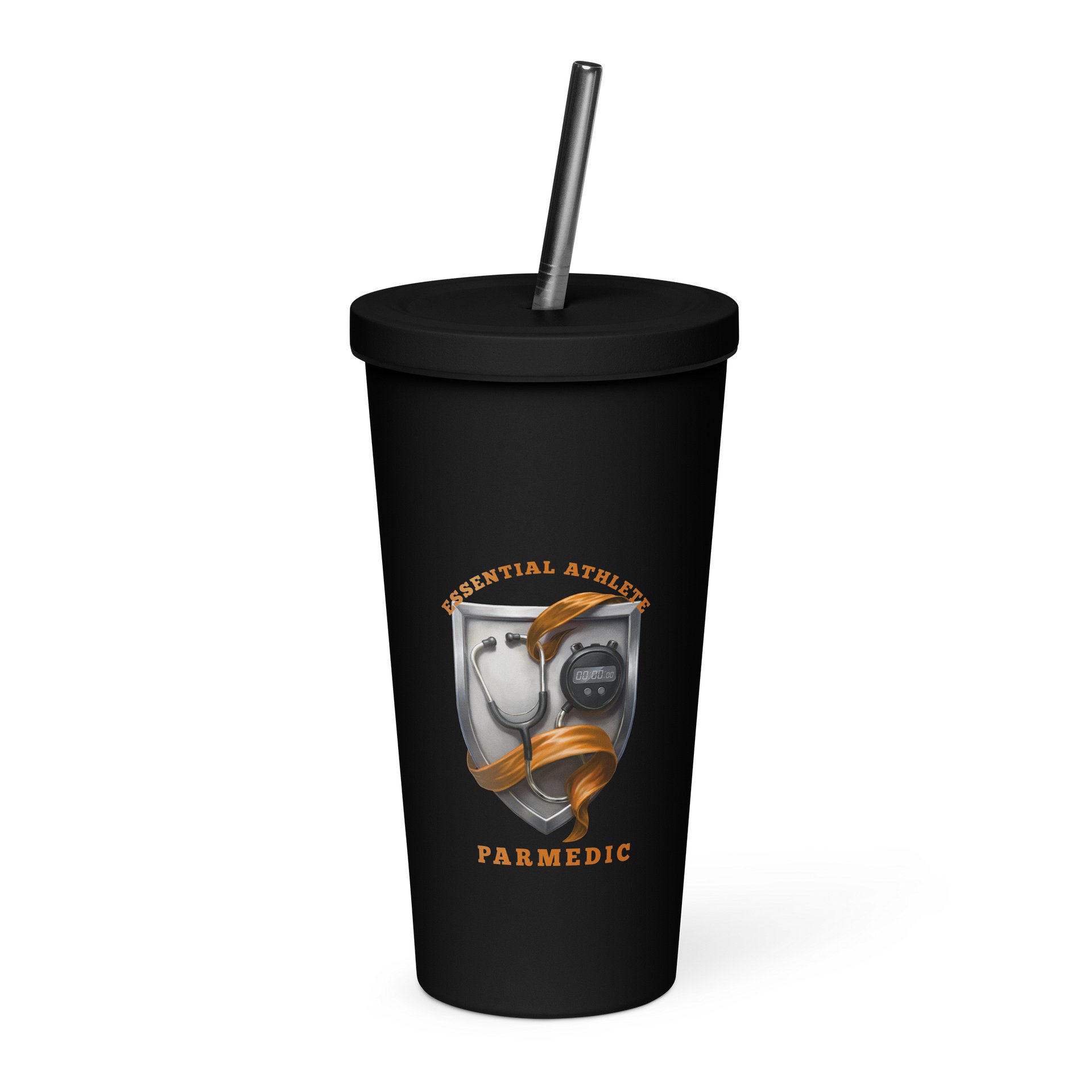 Shield Series: Paramedic Edition Tumbler with Straw product image (3)