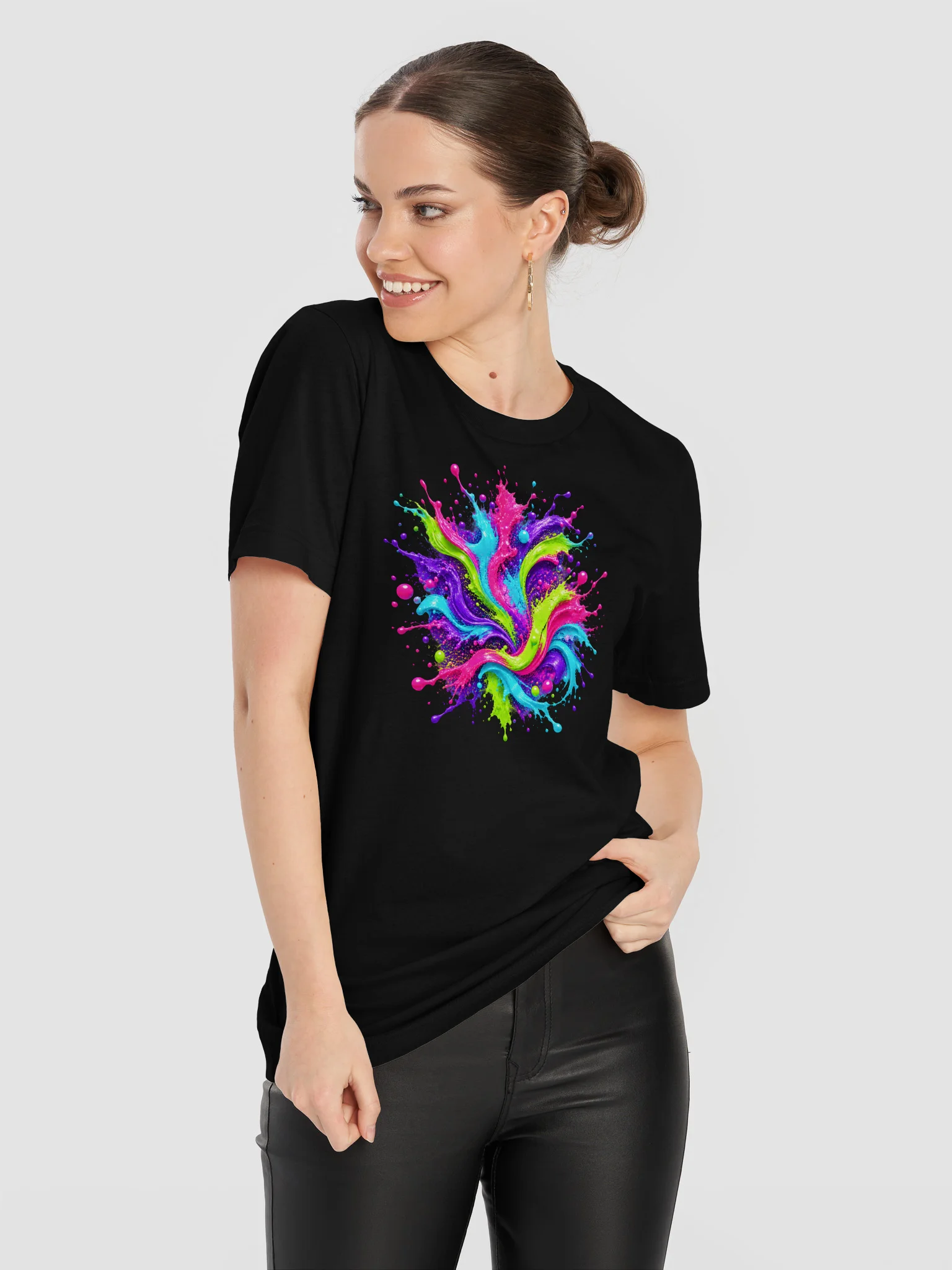 Unity Unleashed Neon Paint-Splatter T-Shirt — Individuality • Diversity • Brotherhood product image (53)