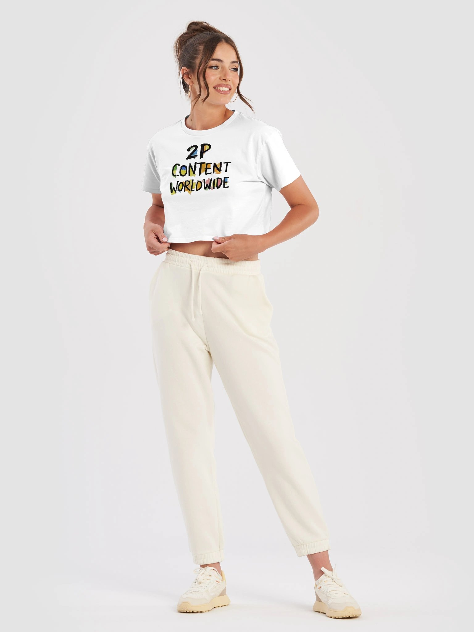 Positivity + Purpose Watercolor Crop Top product image (3)