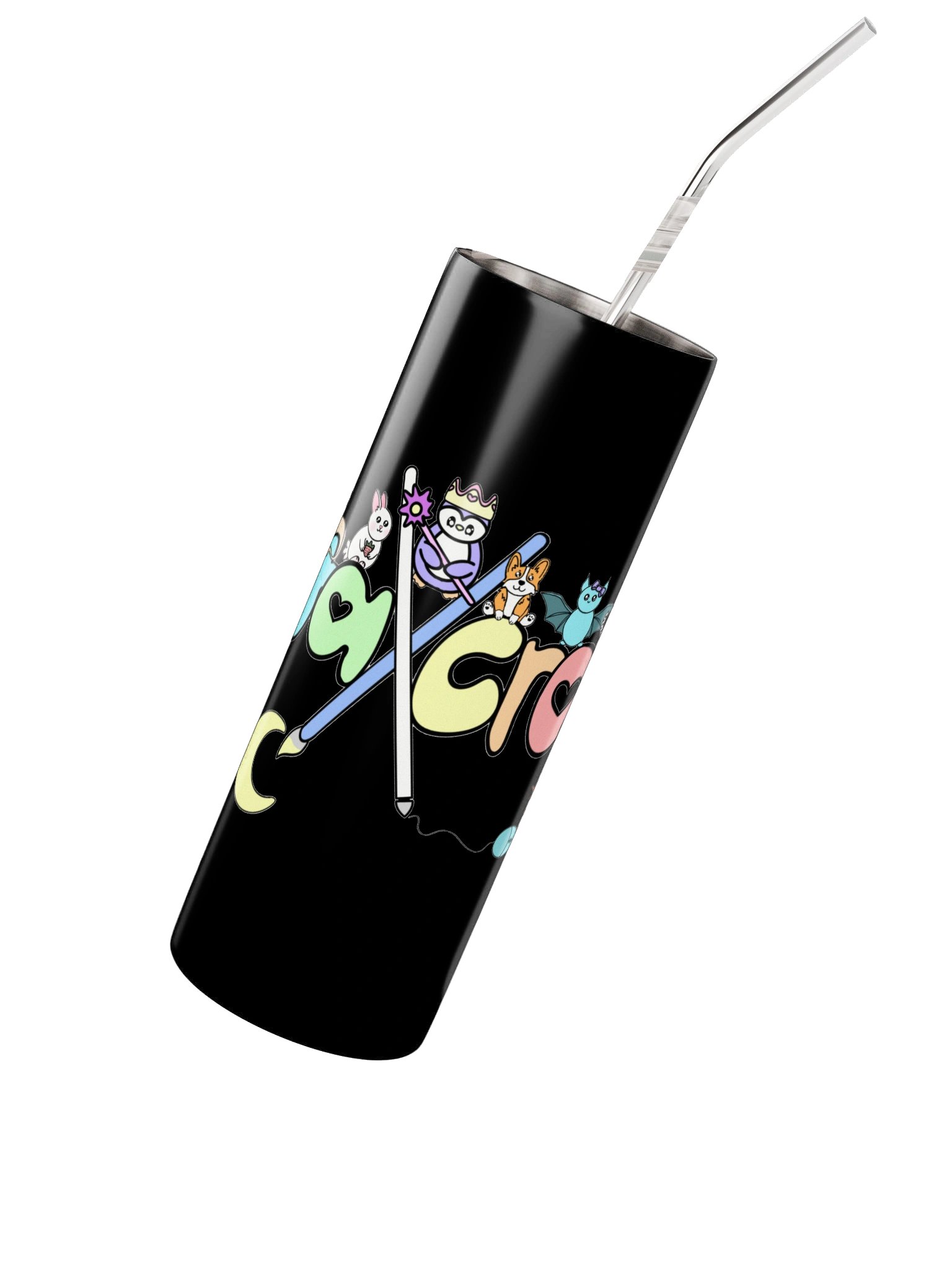 Tumbler with Zeyta Cross Logo and Friends product image (2)