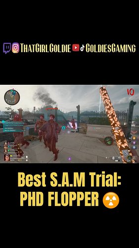BY FAR the best S.A.M trial in Zombies. Don't @ me!!!

#girlgamer #girlswhogame #streamer #youtubepartner #twitchpartner #epi...