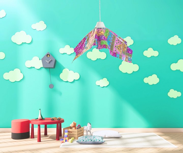 Pastel Patchwork Pendant Light product image (2)
