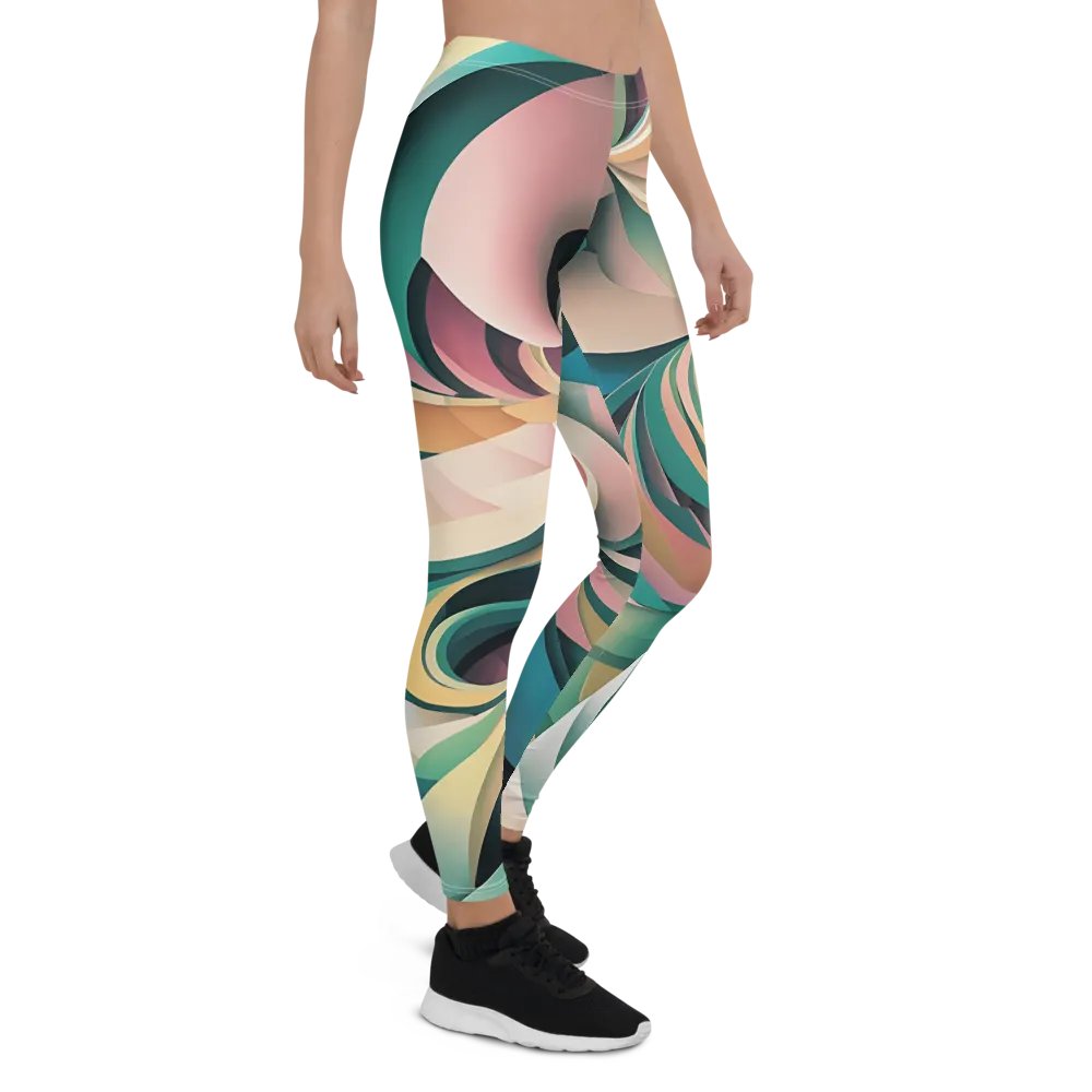 Abstract Lithographic Pattern Design leggings - V6 product image (7)