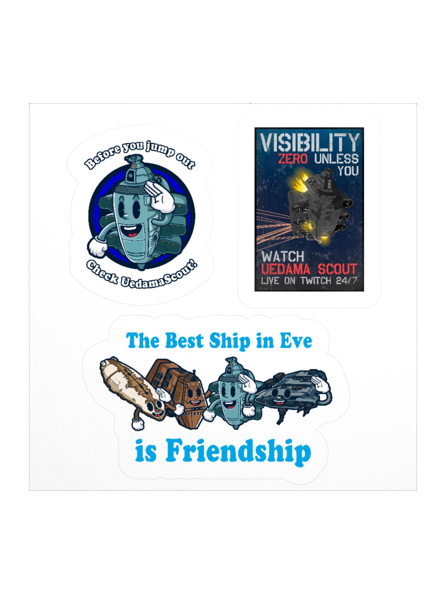 UedamaScout Sticker Pack product image (1)