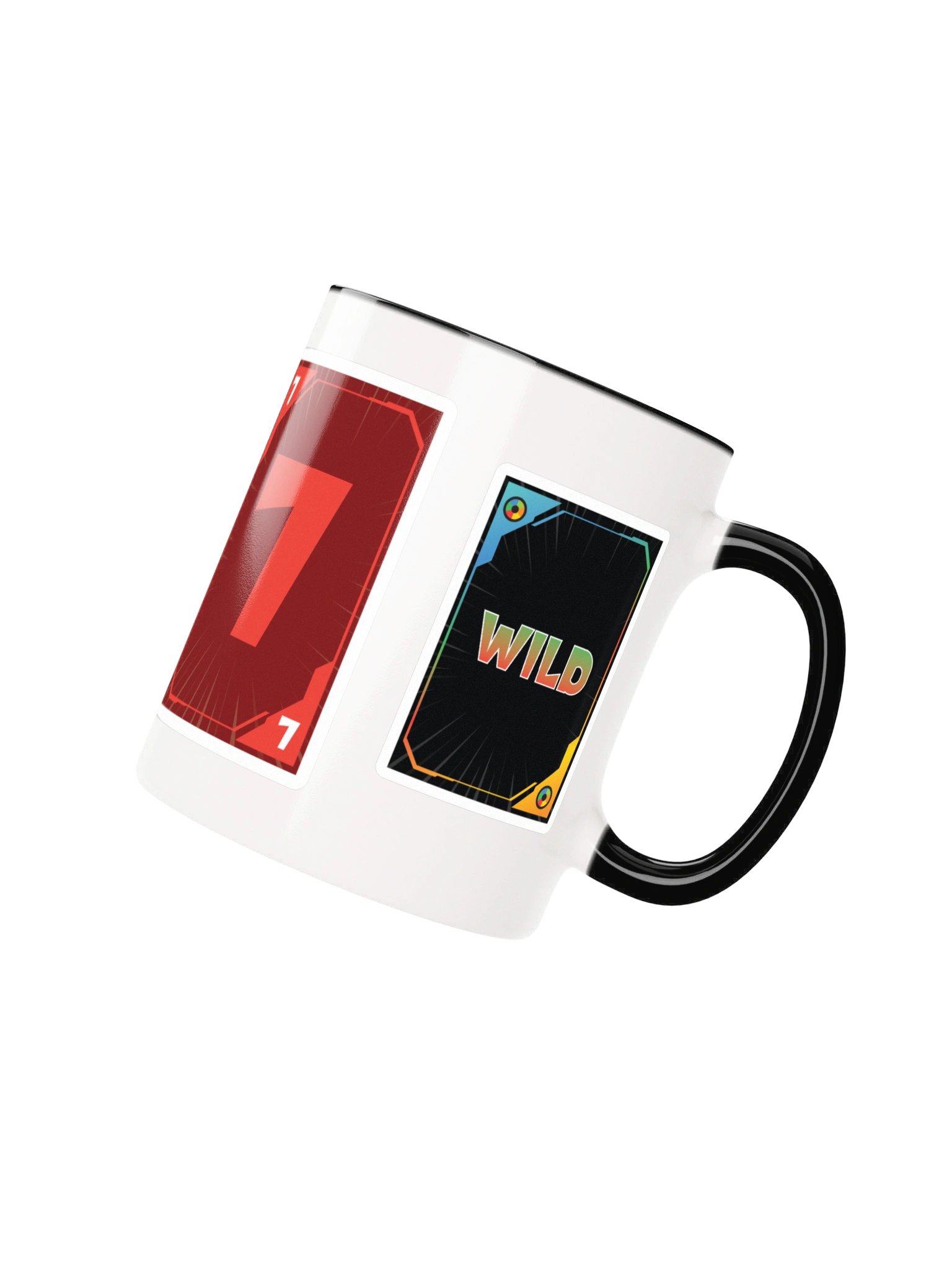 White coffee cup with black inside (11 or 15 oz) product image (2)