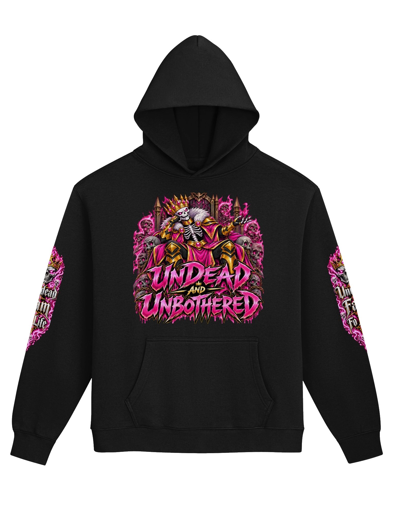Undead and Unbothered Hoodie (Pink) product image (1)