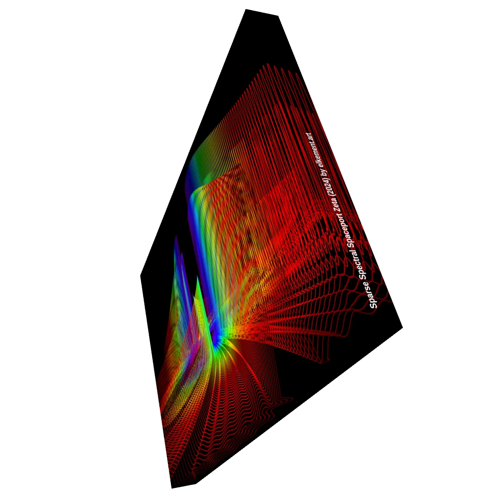 Sparse Spectral Spaceport Zeta - Diffraction Curves Physics Art Canvas Print product image (4)