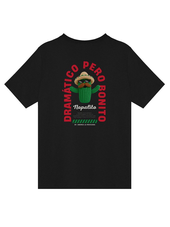 "Nopalito" Dramático pero Bonito V-Neck T-Shirt (Dark Edition) product image (1)