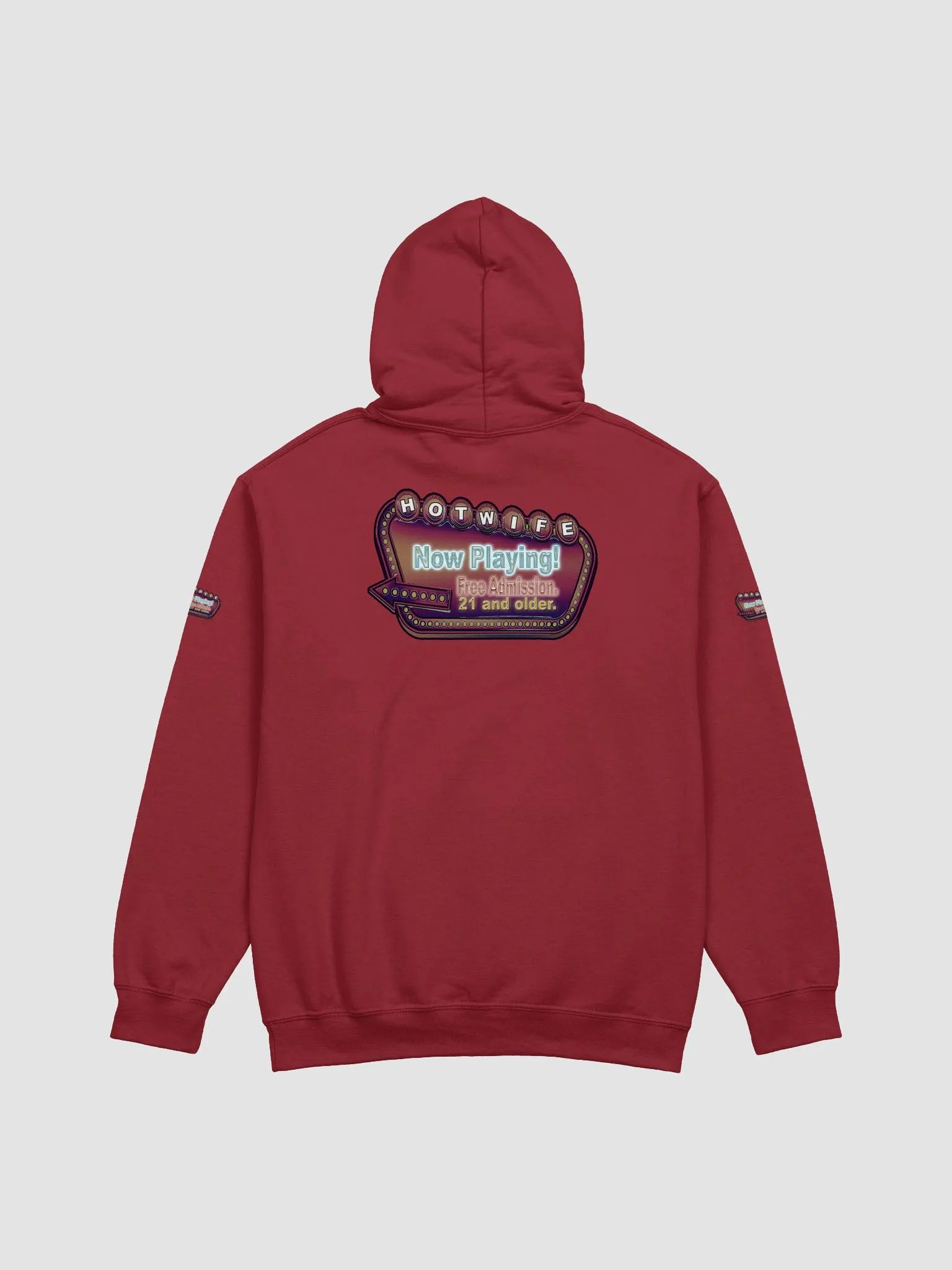 Hotwife Now Playing back print hoodie product image (16)