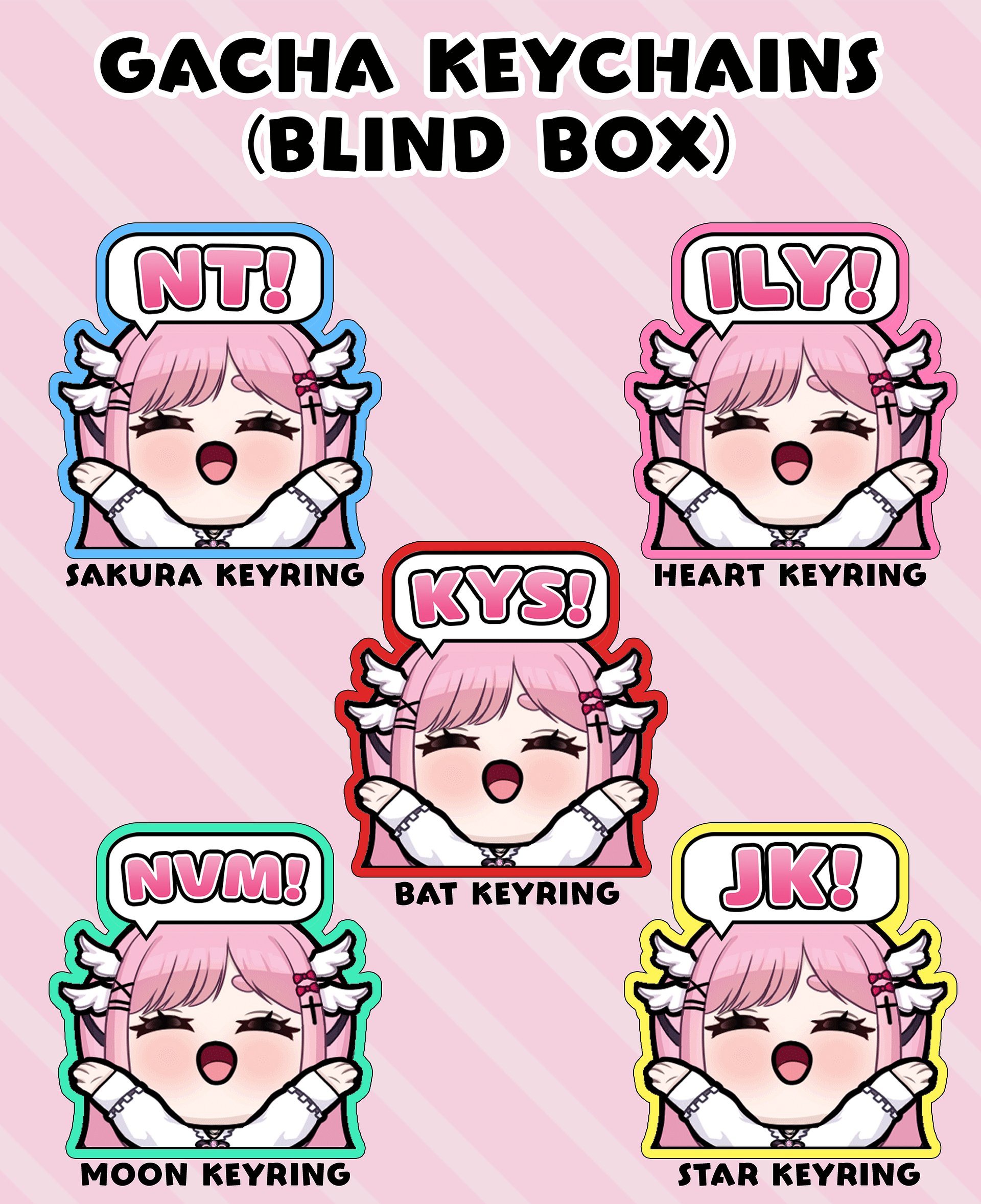 Colorful Tenshi Gacha Keychain (LIMITED EDITION) product image (1)