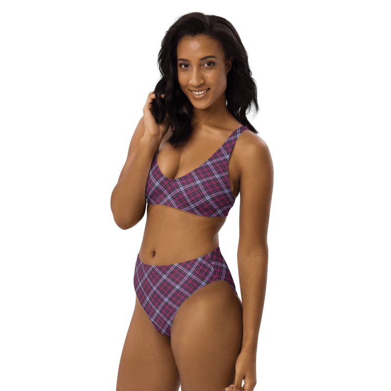 Bright Purple Plaid Bikini product image (3)