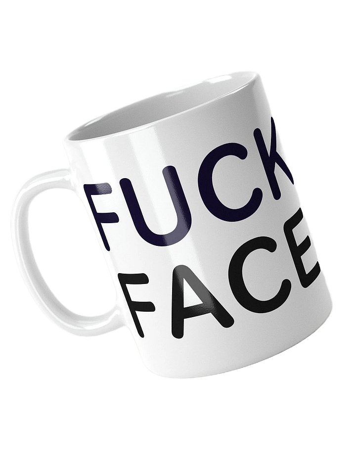 FUCKFACE Mug - Outline Edition, All white product image (1)
