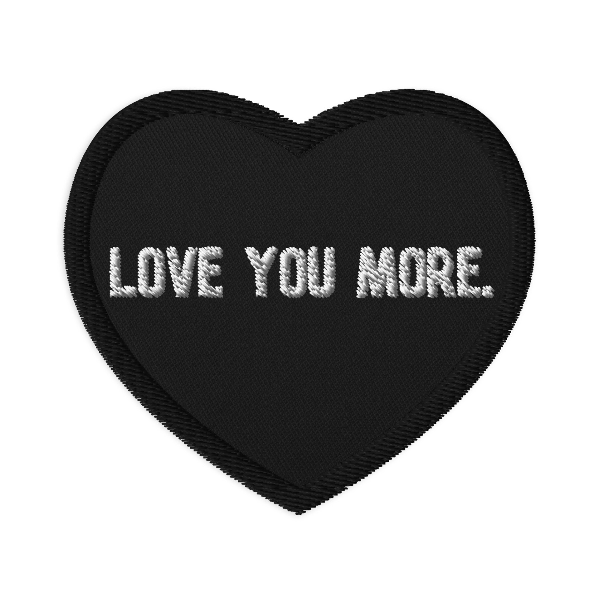 Love You More Embroidered Patch product image (1)