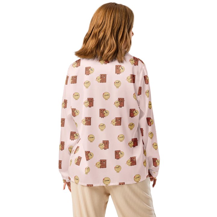 Choco & Pancake Long Sleeve Pajama Top product image (2)