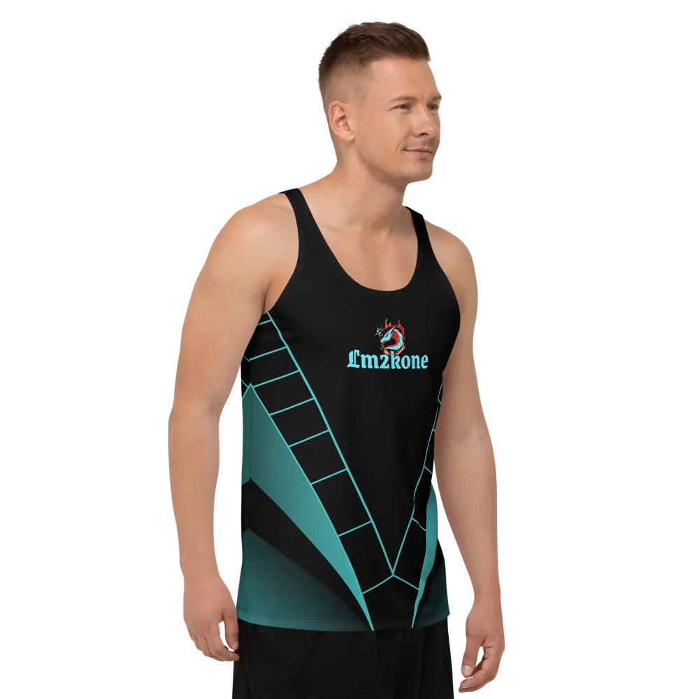 LM2Kone cyan - Customizable Tank Top - 5% elastane product image (10)