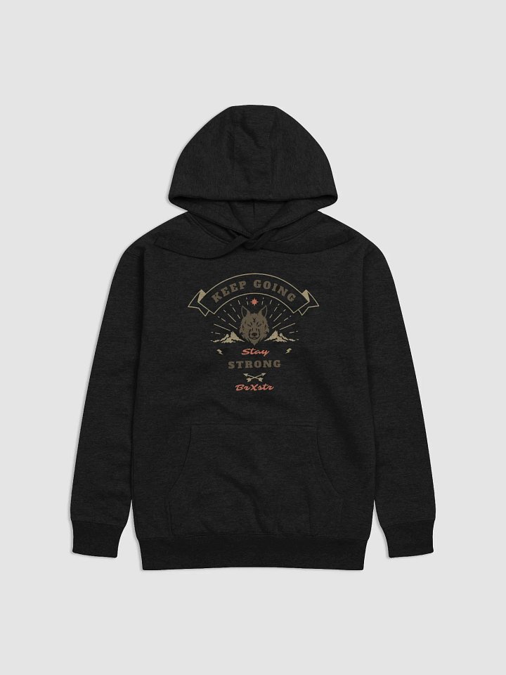 Keep Going Stay Strong Wolfpack Unisex Premium Hoodie product image (2)