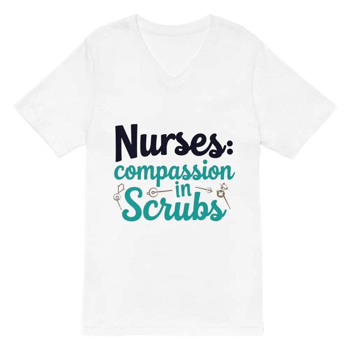 Compassion in Scrubs V-Neck Tee product image (2)