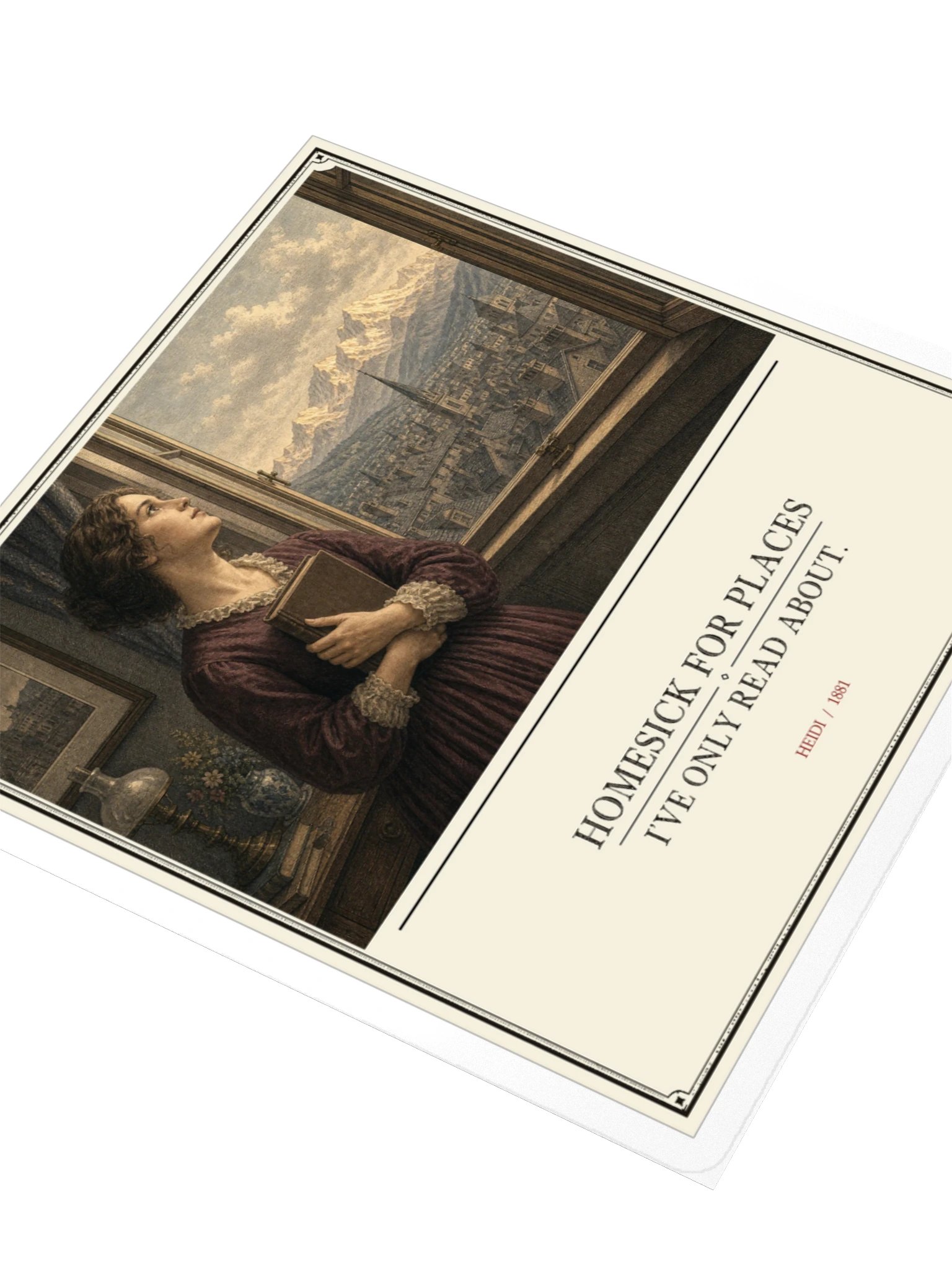 Homesick For Places Ve Only Read About -- Heidi Sticker product image (3)
