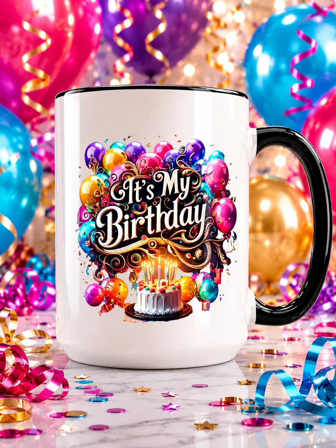 Festive Birthday Ceramic Mug product image (1)