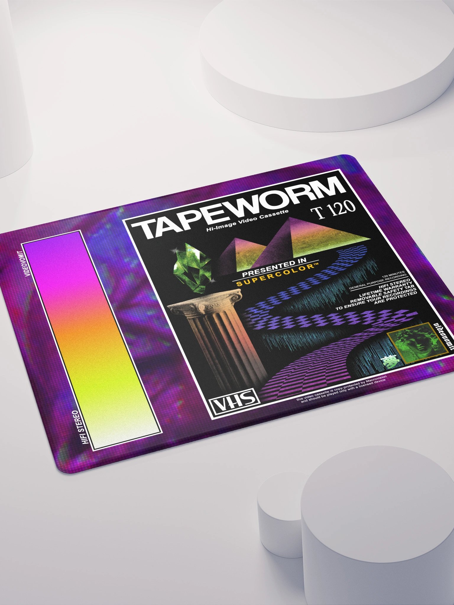 TAPEWORM VHS 1992 GAMING MOUSEPAD product image (3)