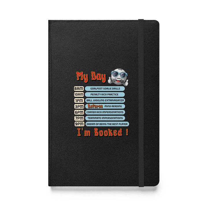 My Day Soccer Ball Schedule Hardcover Journal product image (1)