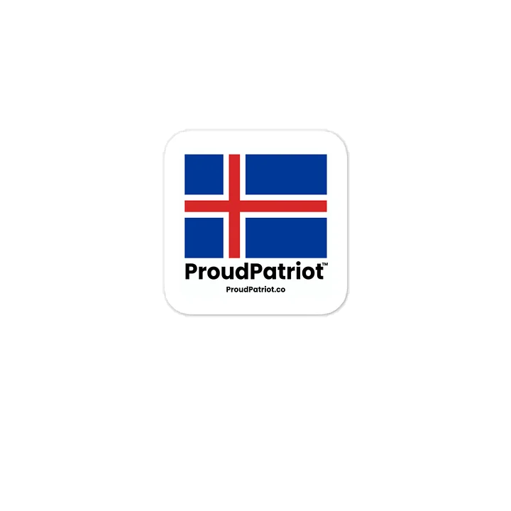 Iceland Flag Vinyl Sticker product image (1)