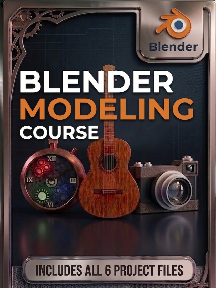 Blender Modeling Course — ALL Project Files product image (1)