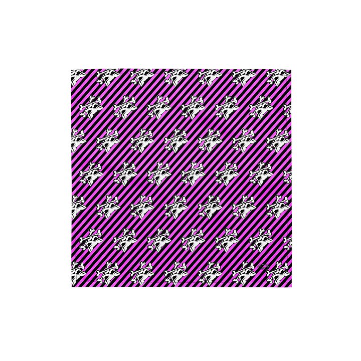 Pink and Blaque Kat Skull Bandana product image (1)