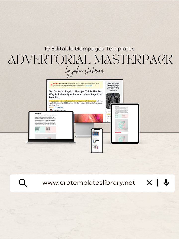 10 Gempages Advertorial Templates product image (1)