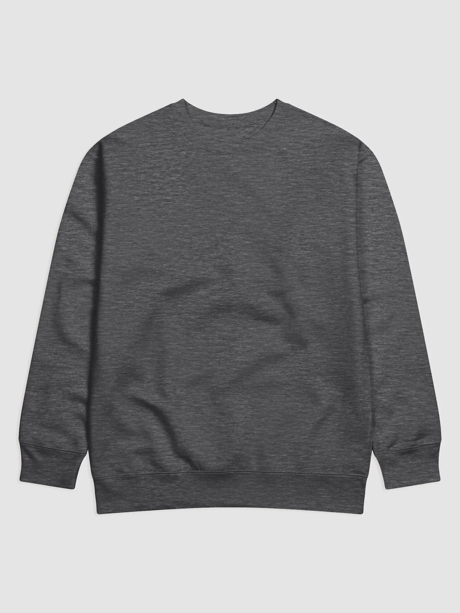 Plain Color Charcoal Heather Sweatshirt product image (5)