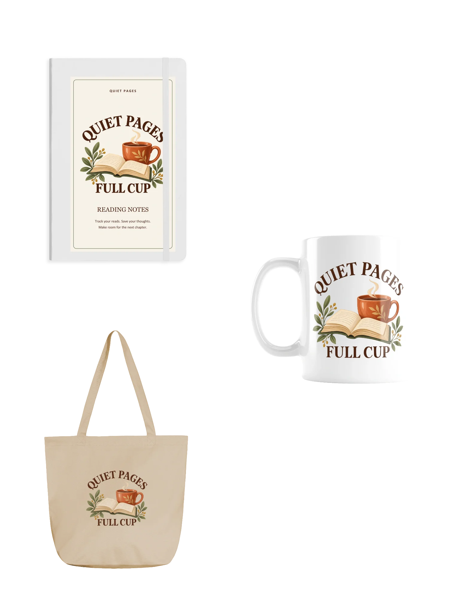 Quiet Pages Full Cup Light Reading Trio product image (1)