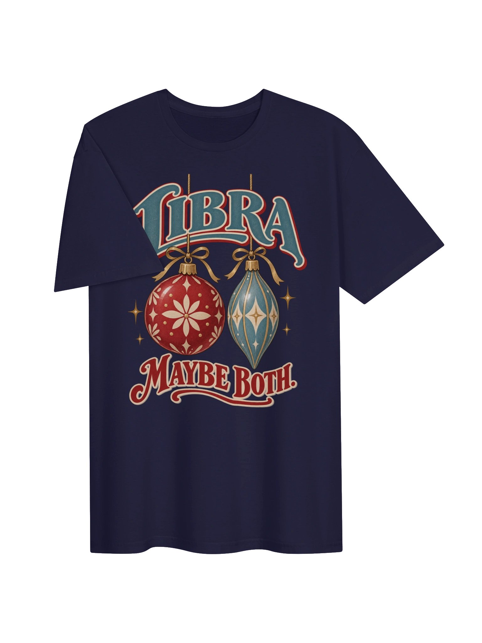 Libra Maybe Both Christmas Ornament T-Shirt product image (3)